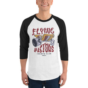 Flying Pistons 3/4 sleeve raglan shirt