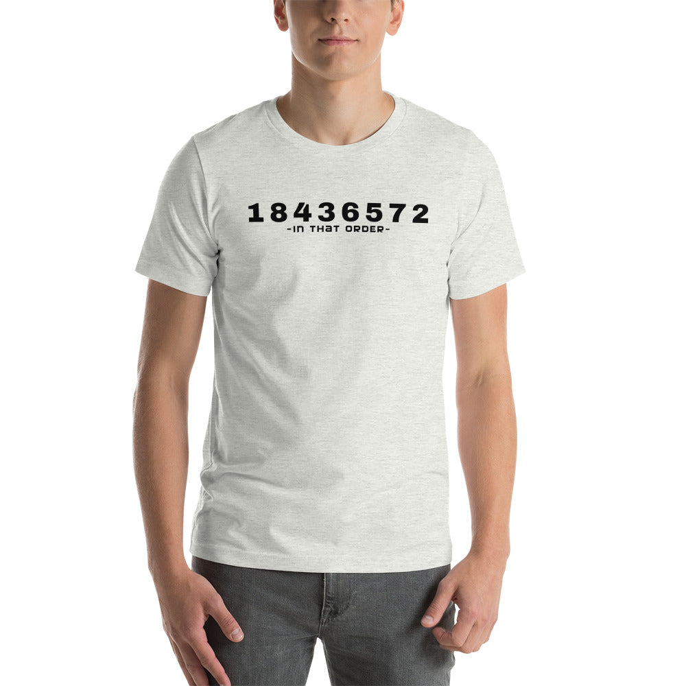 Image of 1-8-4-3-6-5-7-2 Firing Order T-Shirt