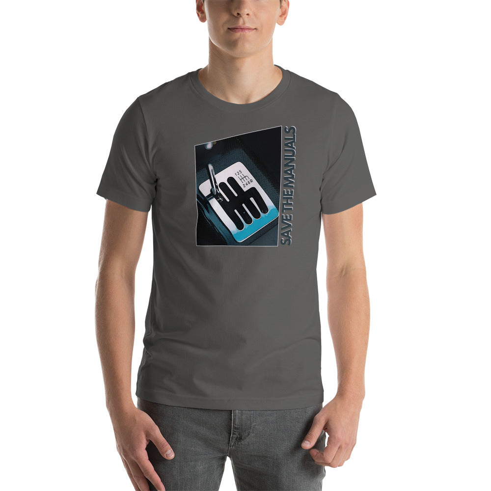 "Save the Manuals Six Speed" Tee Shirt