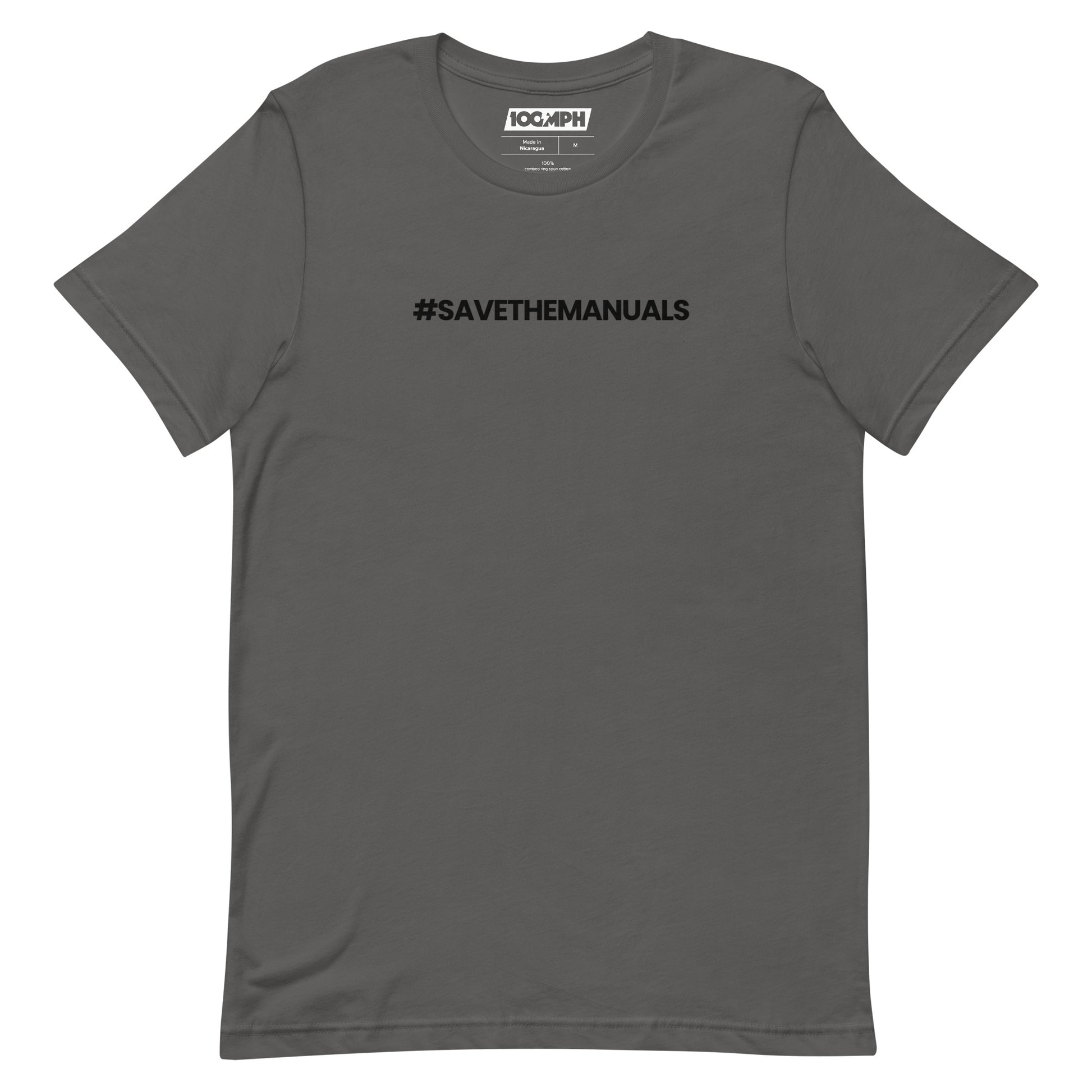 Hashtag - Save The Manuals T-Shirt