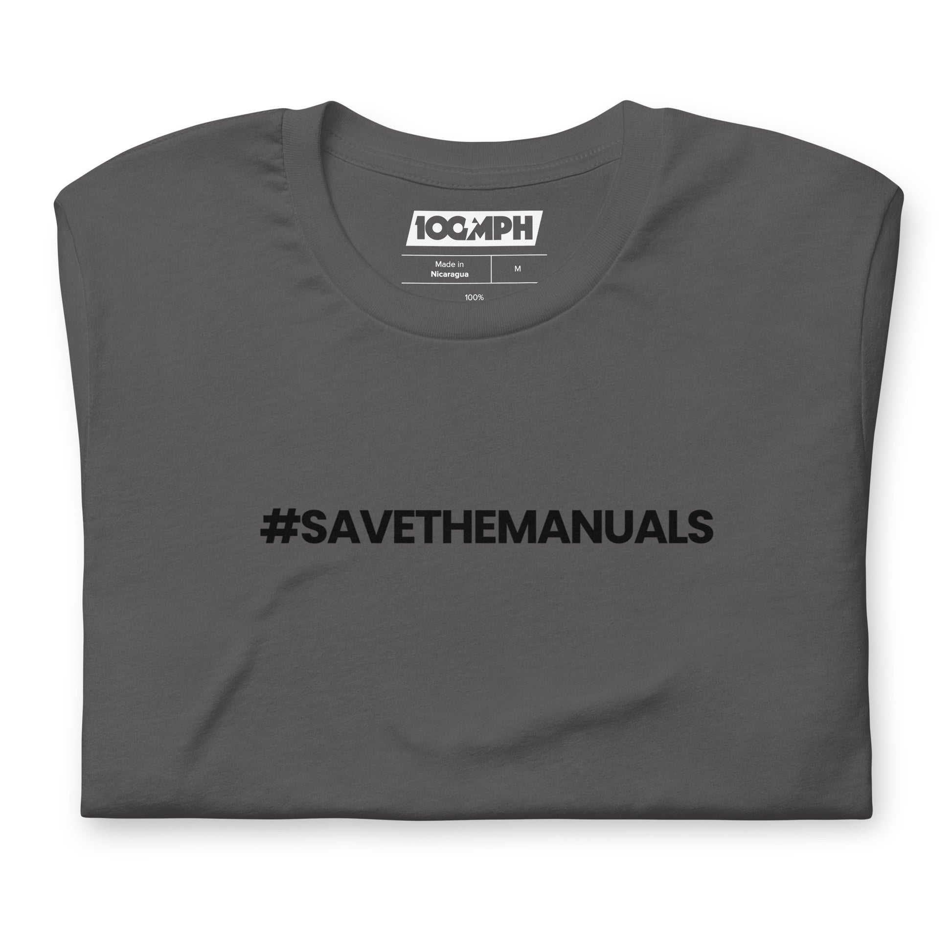 Hashtag - Save The Manuals T-Shirt