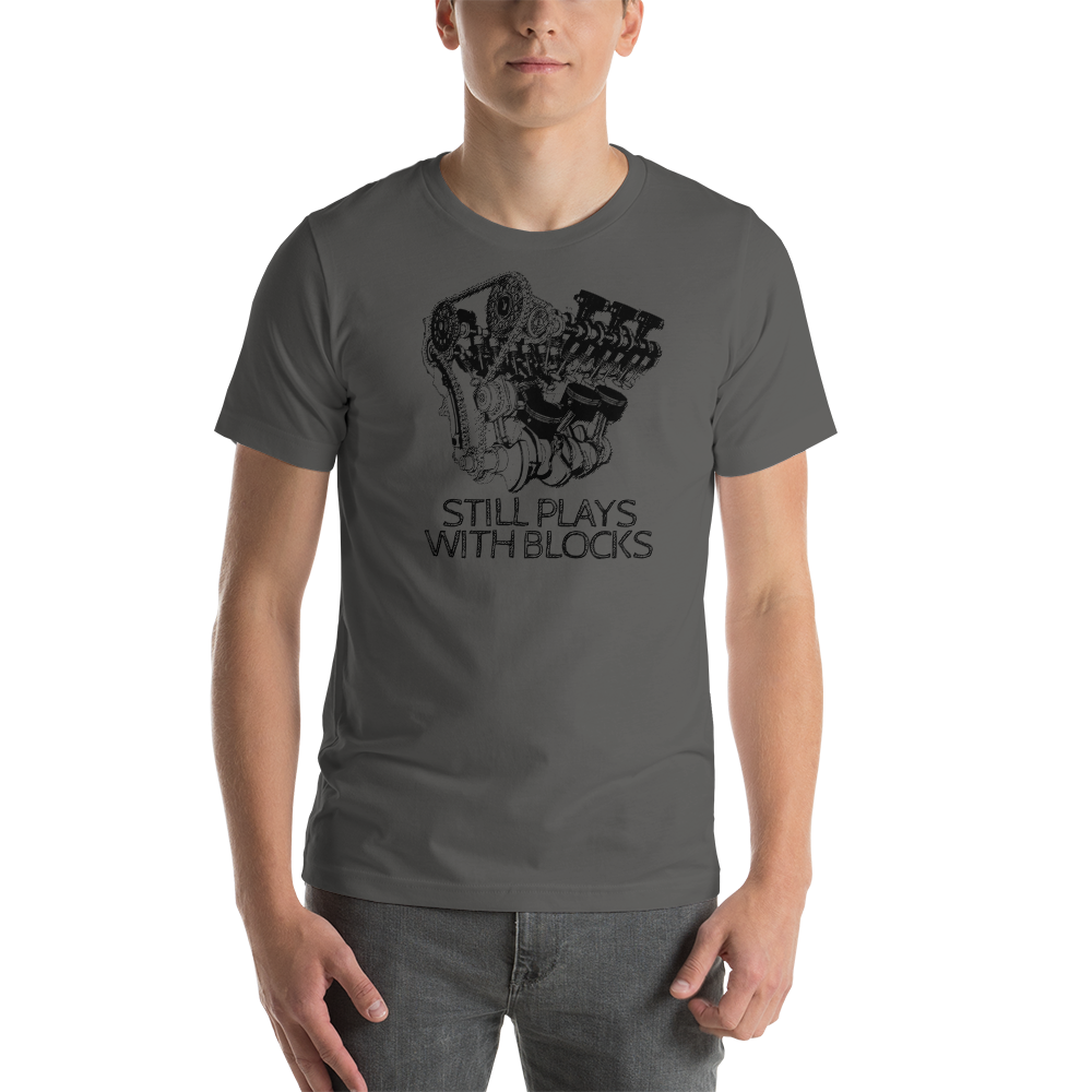 Image of Still Plays With Blocks - Sketch T-Shirt