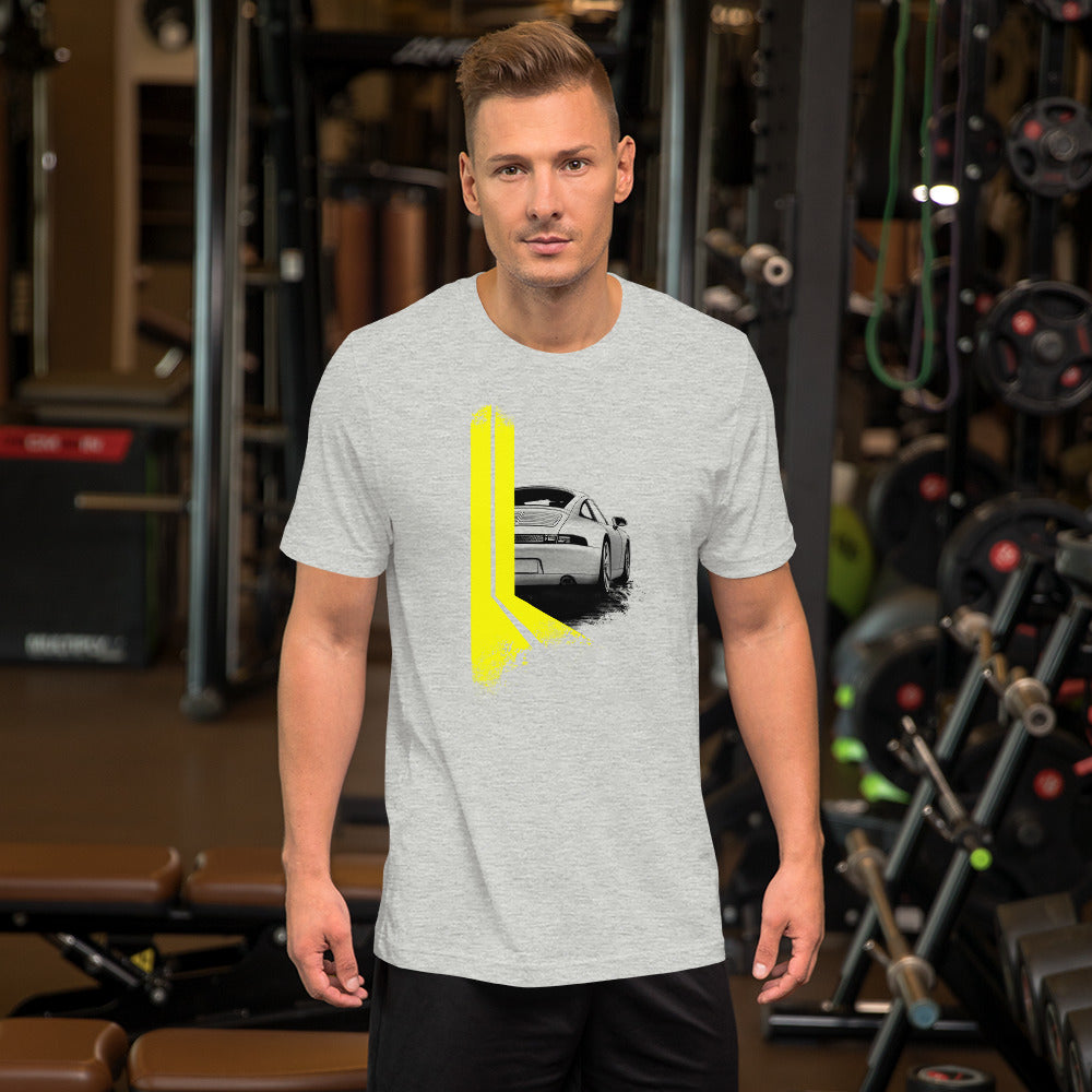 Flat Six / 993 Porsche 911 (Yellow) Tee-Shirt