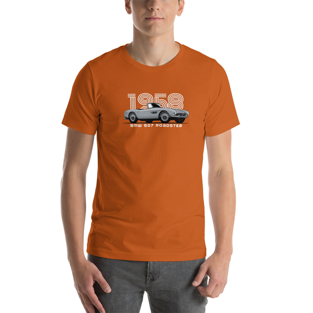 Image of 1958 BMW 507 Roadster T-Shirt - Open Top Classic Tee