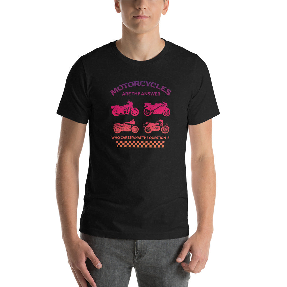 "Motorcycles Are The Answer" Red Gradient
