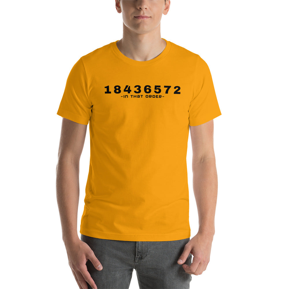 Image of 1-8-4-3-6-5-7-2 Firing Order T-Shirt