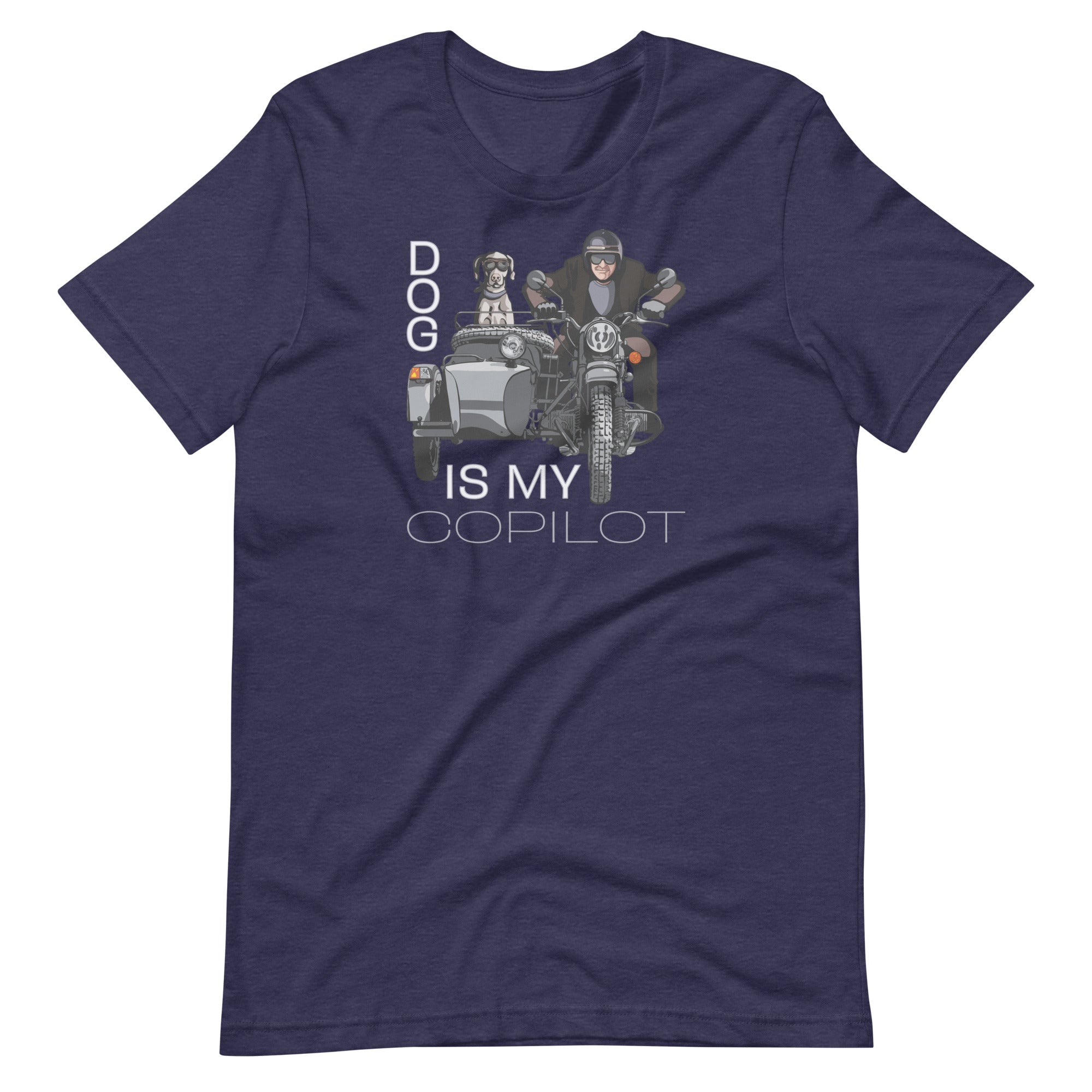 "Dog is My Co-Pilot" Motorcycle Tee Shirt - Color