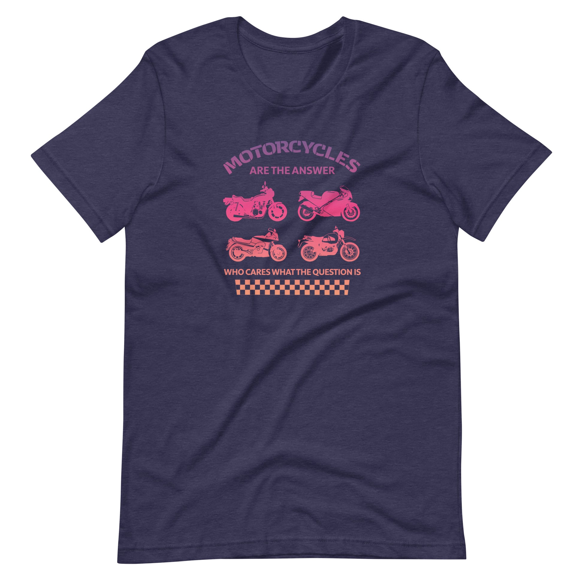 "Motorcycles Are the Answer" Tee Shirt - Red Gradient