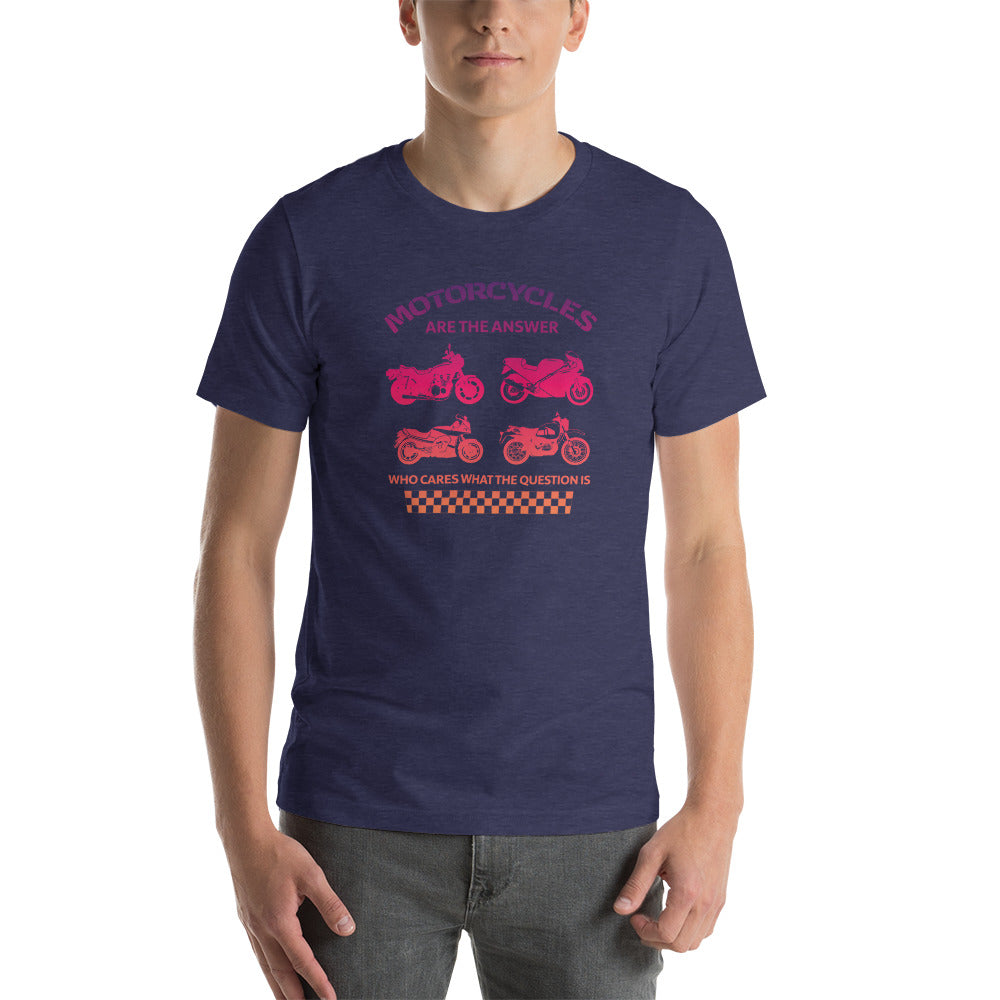"Motorcycles Are The Answer" Red Gradient