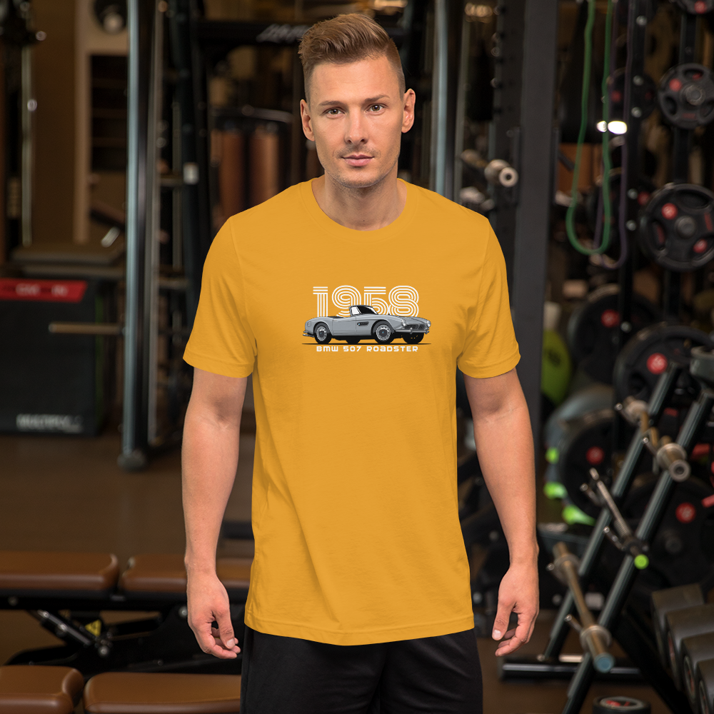 Image of 1958 BMW 507 Roadster T-Shirt - Open Top Classic Tee