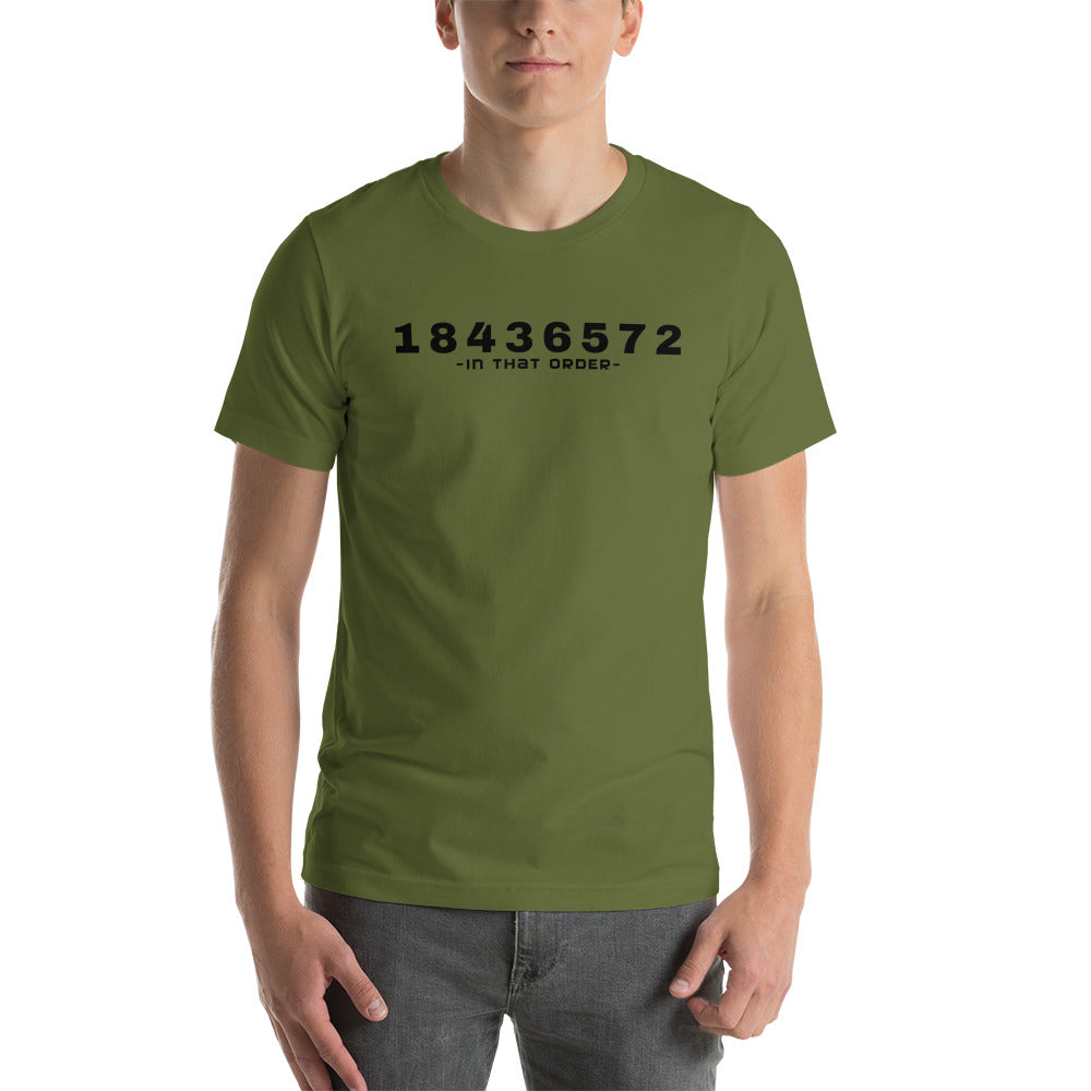1-8-4-3-6-5-7-2 Firing Order T-Shirt