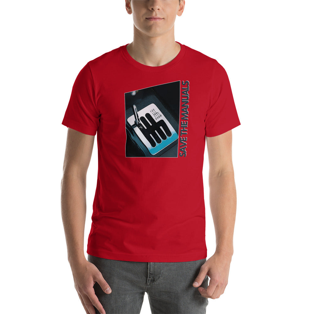 "Save the Manuals Six Speed" Tee Shirt