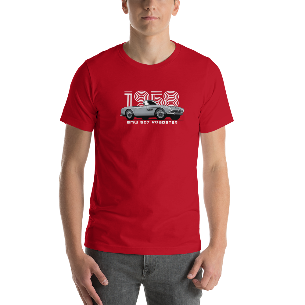 1958 BMW 507 Roadster T-Shirt - Open Top Classic Tee
