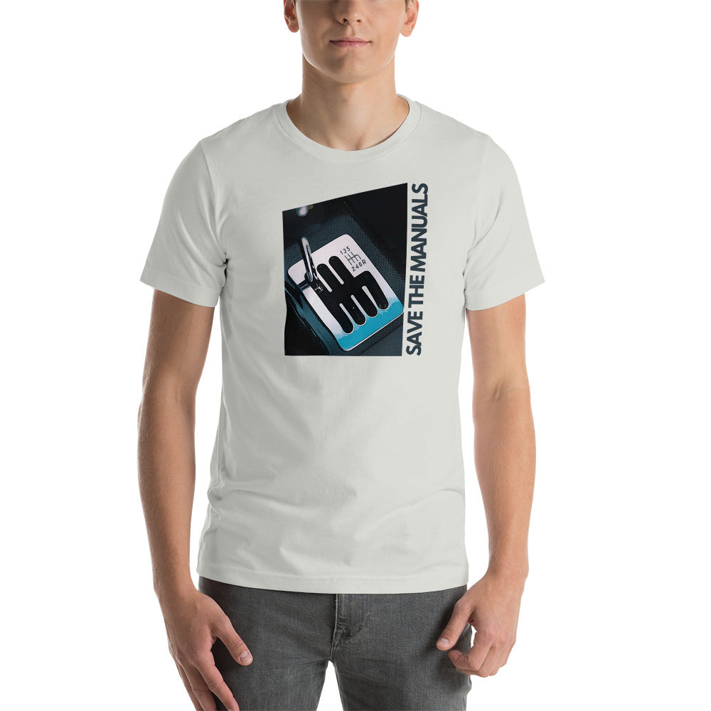 "Save the Manuals Six Speed" Tee Shirt