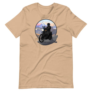 "Go Slow, Go Far" Adventure Motorcycle Rider (Color)