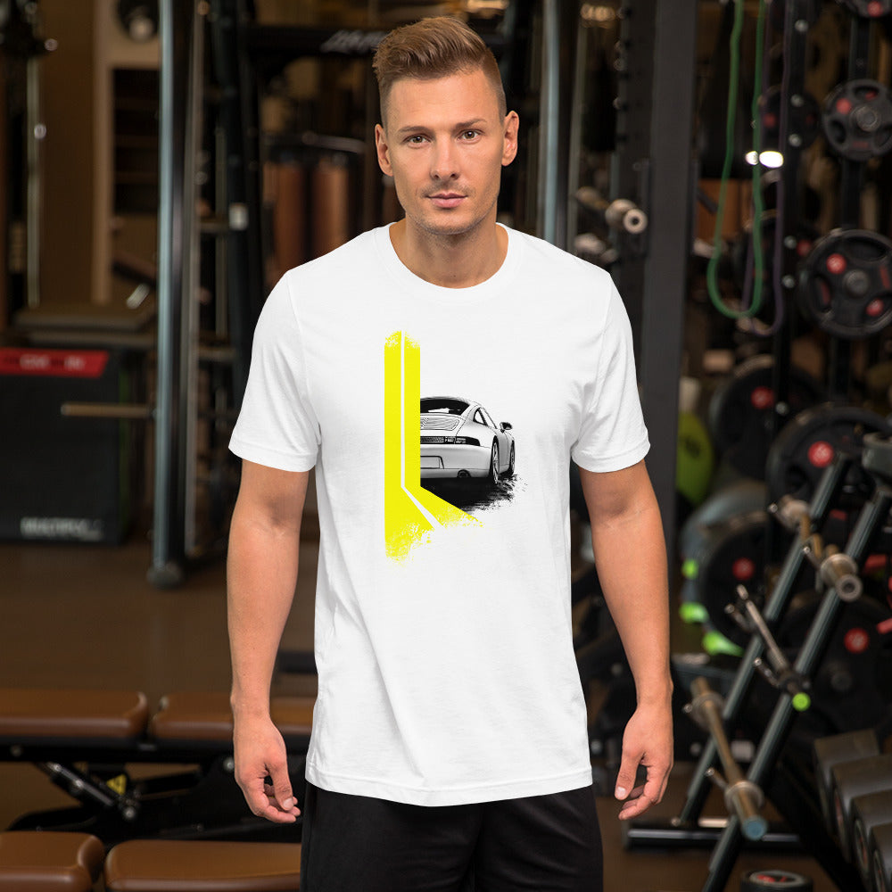 Flat Six / 993 Porsche 911 (Yellow) Tee-Shirt