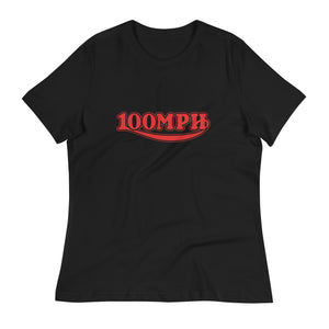 100MPH Tee (Black/Red) - Women's