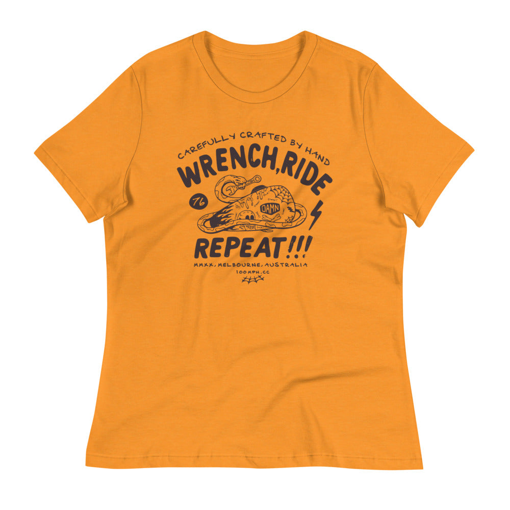Wrench Ride Repeat (Yellow) - Women's
